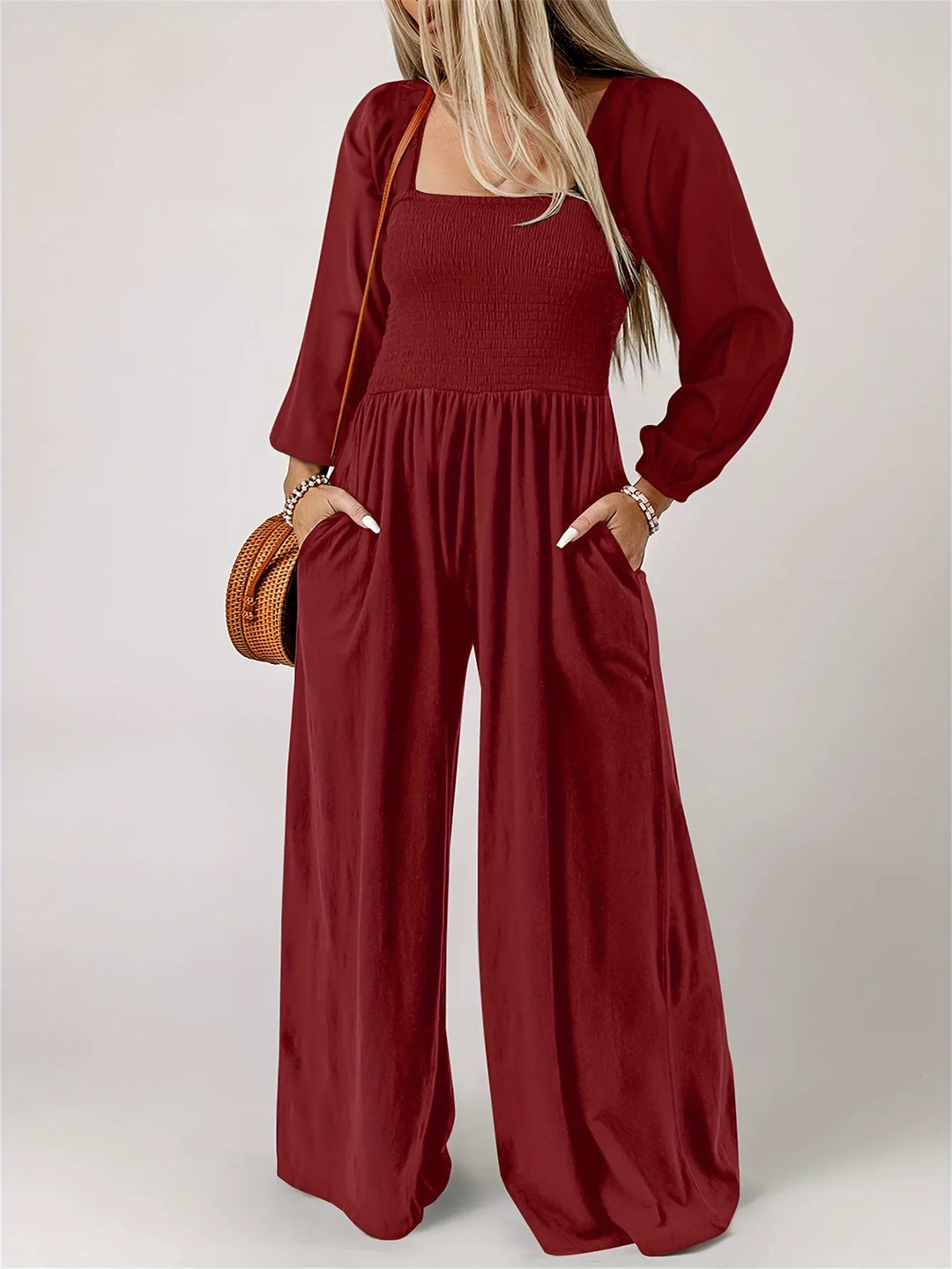 New Simple Solid Color Jumpsuit