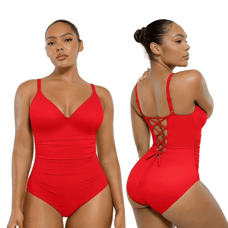 Shapewear with drawstring back