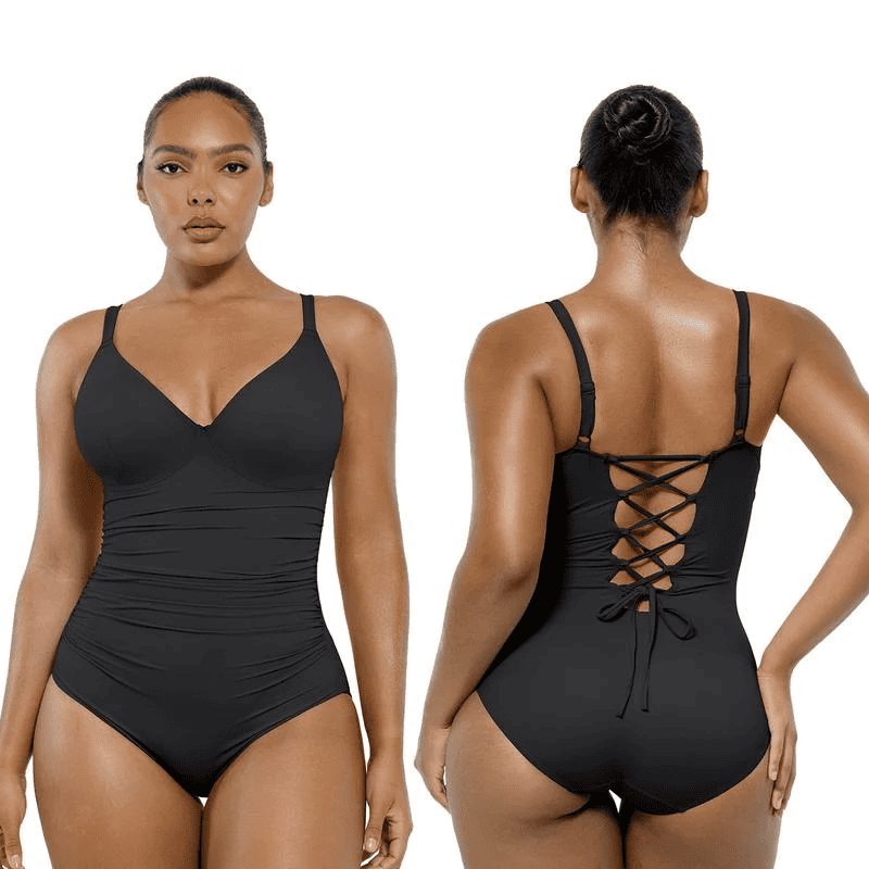 Shapewear with drawstring back