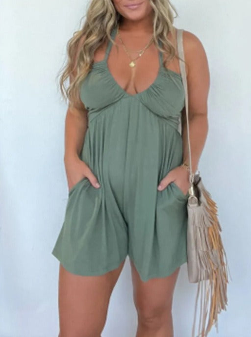 Fashion Casual Halter Women's Jumpsuit