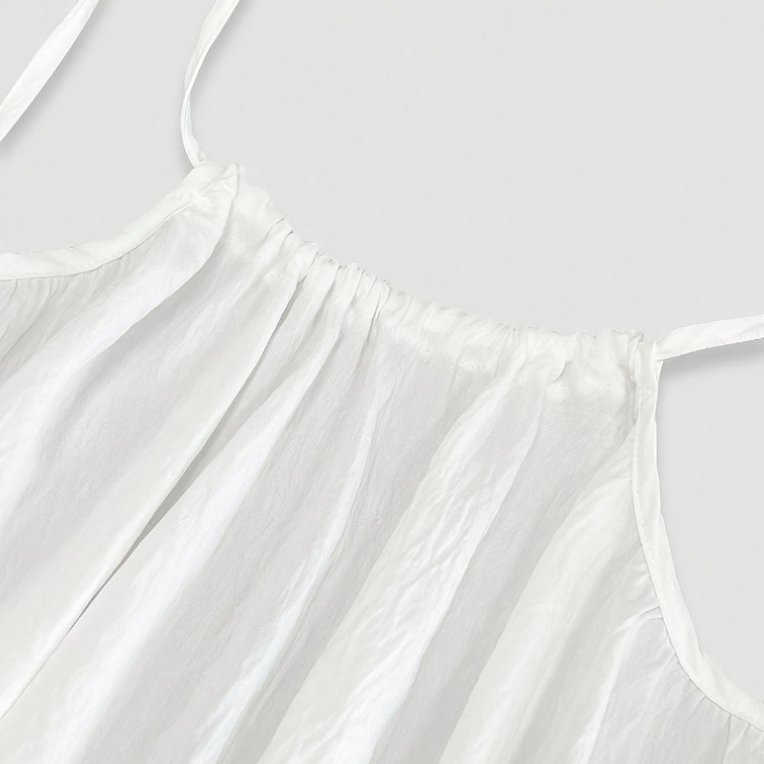 Backless loose long home wear dress