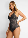 Lace Deep V-Neck Bodysuit