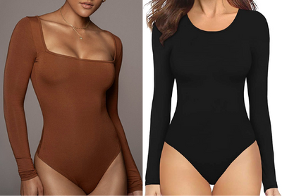 Sexy shapewear body long sleeve