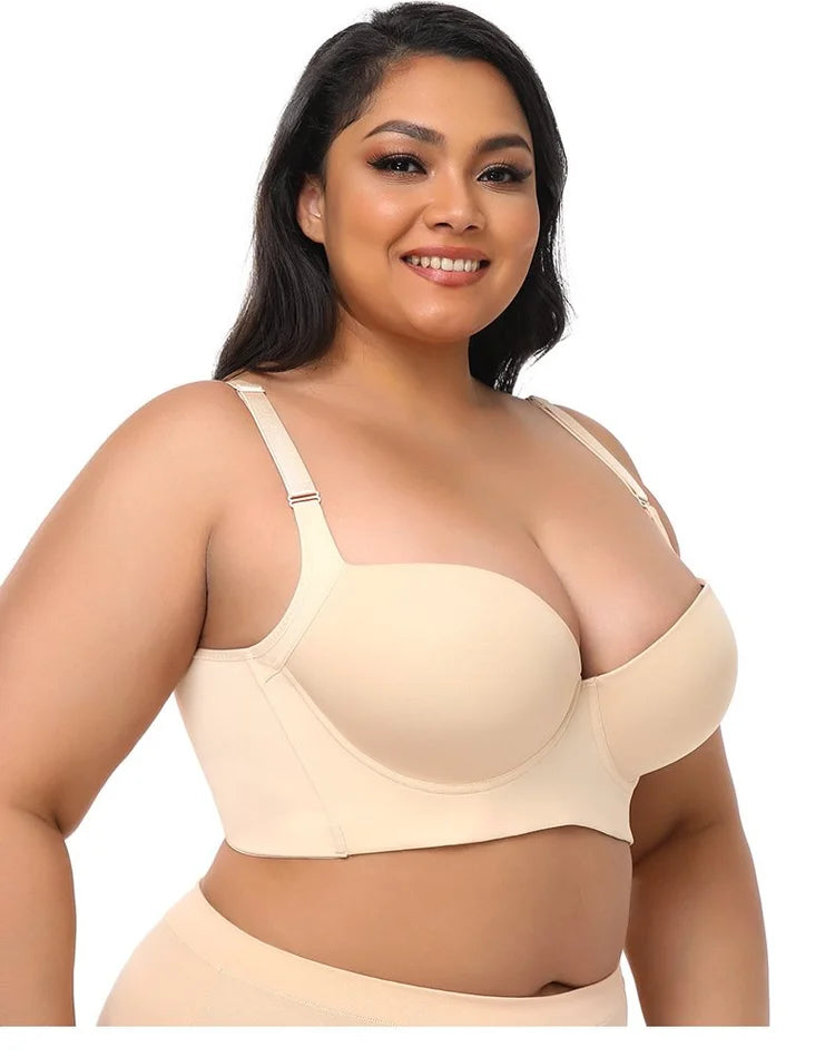 New Comfortable Back Smoothing Bra,Women's Push Up Bra,Deep Cup Bra Full  Back Smoothing,Plus Size Uplift Bra (2pcsMixed Color,34D) : :  Clothing, Shoes & Accessories