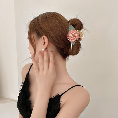 French Rose Hair Clip