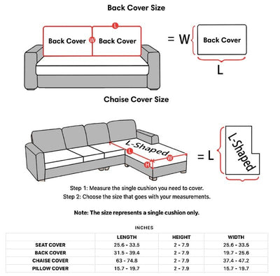 Premium Sectional Couch Cover