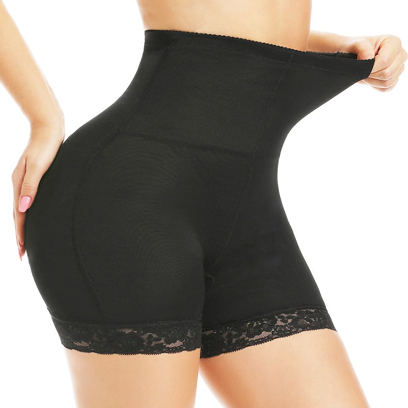 Comfia Shapewear Shorts Petite Plus Well-Rounded Invisible Butt Lifter  Shaper (Small, Black)